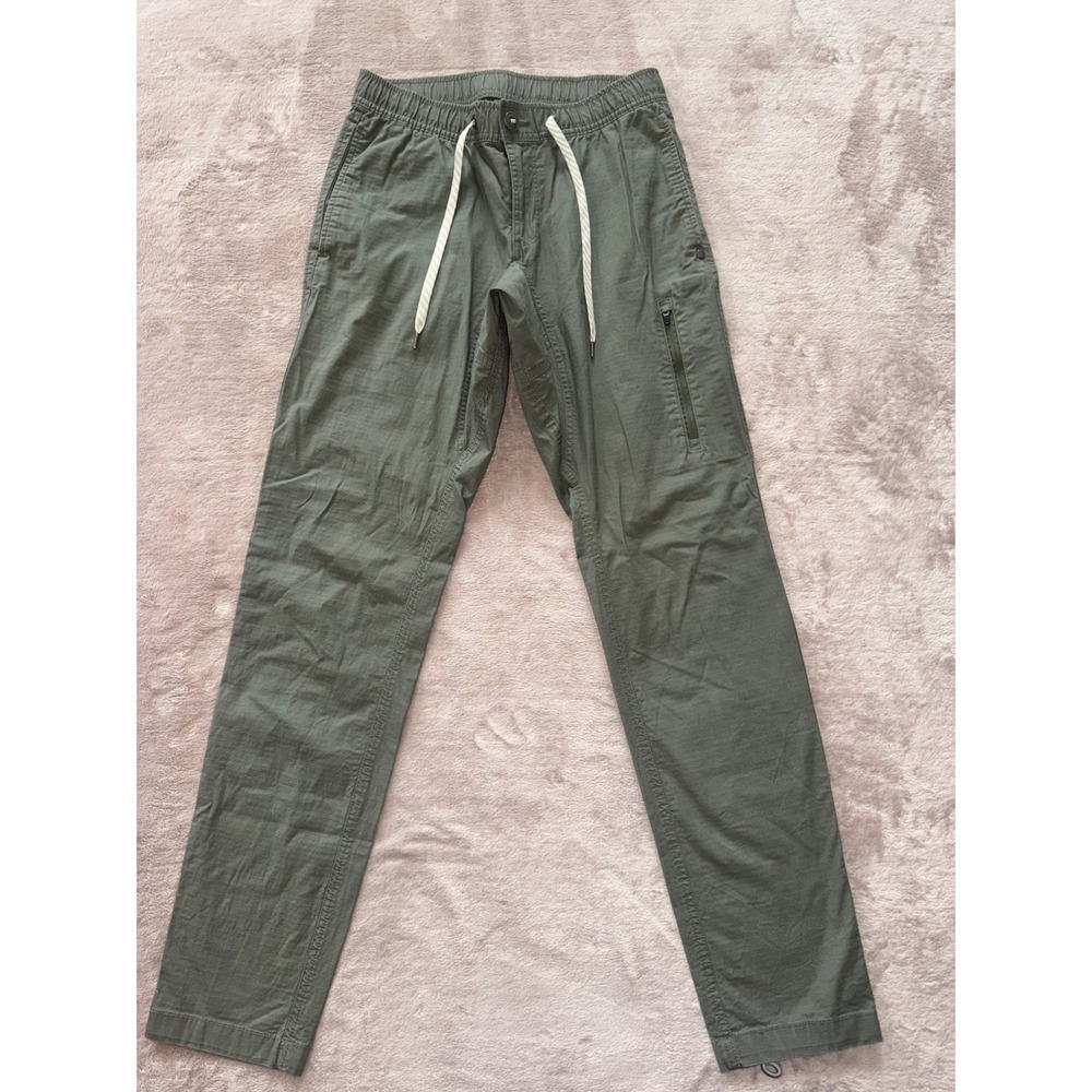 Vuori Pants Mens Ripstop Climber Slim Green Hiking Camp Canvas Size Xsmall